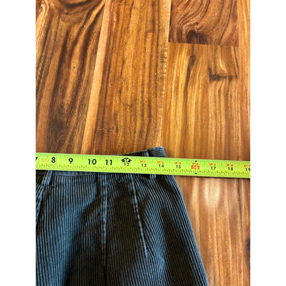 Pendleton Originals Green Corduroy Pleated High Rise Pants Vintage Size 10 - Picture 4 of 6